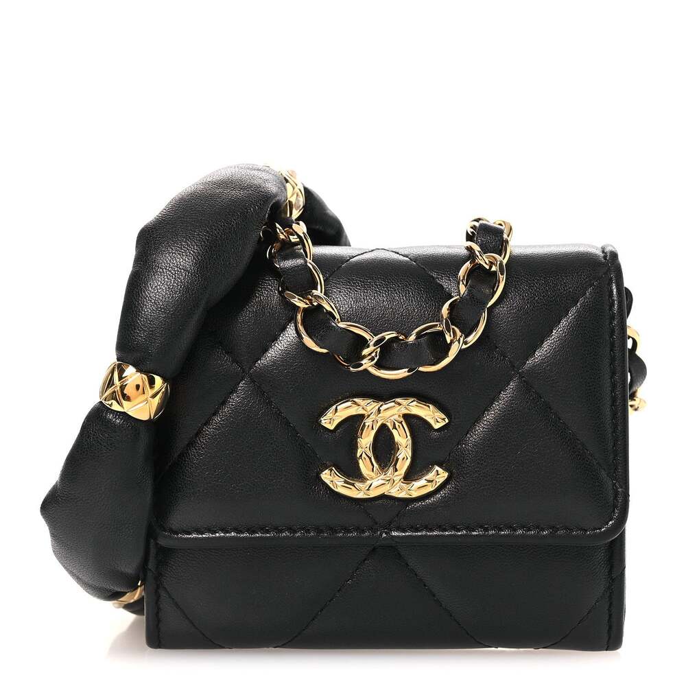 Chanel Lambskin Pearl Quilted Cc Flap #271029C19B